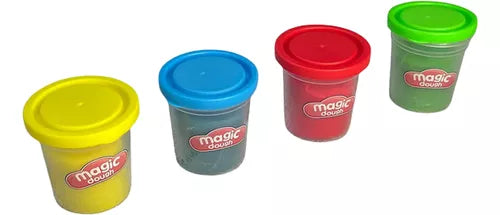 Plastilina Infantil 4 Unidades Magic Dough