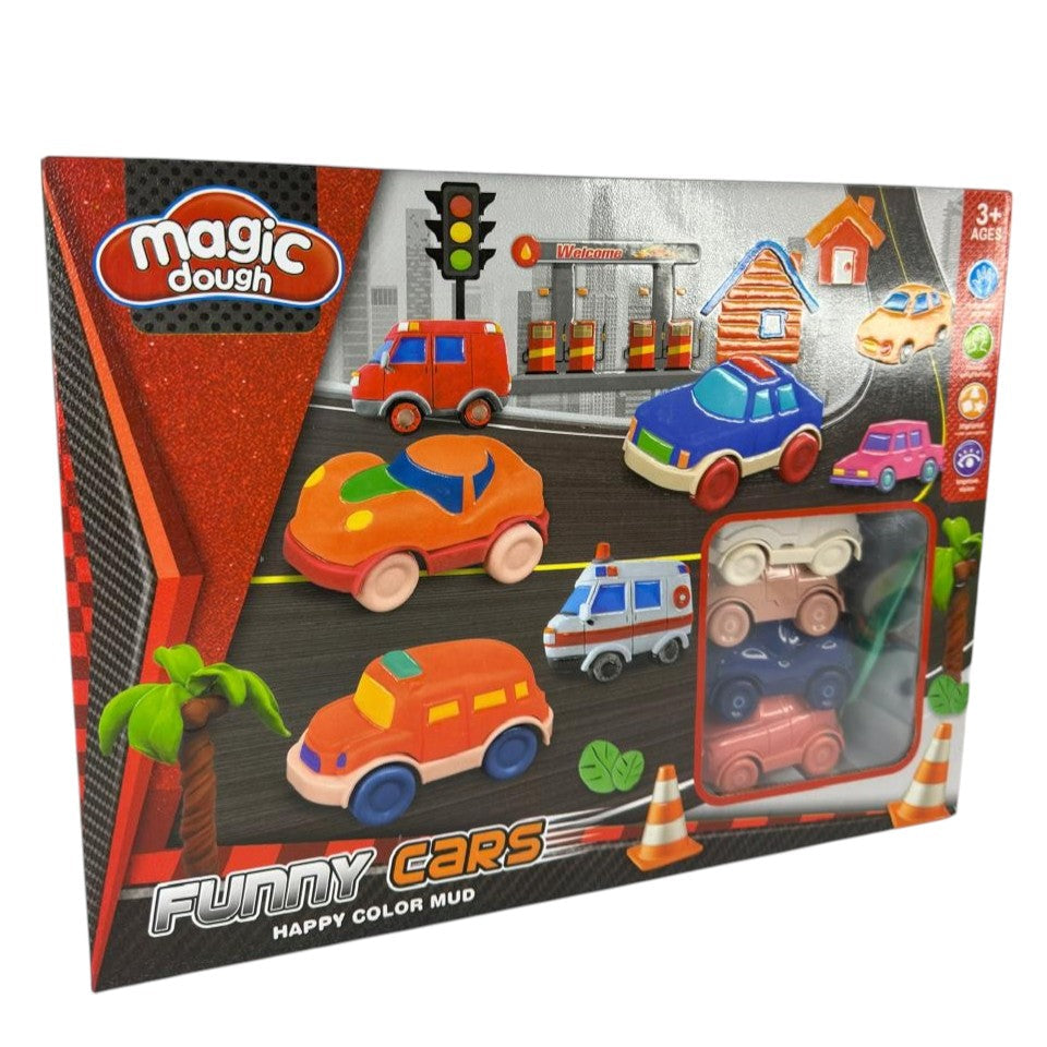 Pista De Carros Con Plastilinas Magic Dough