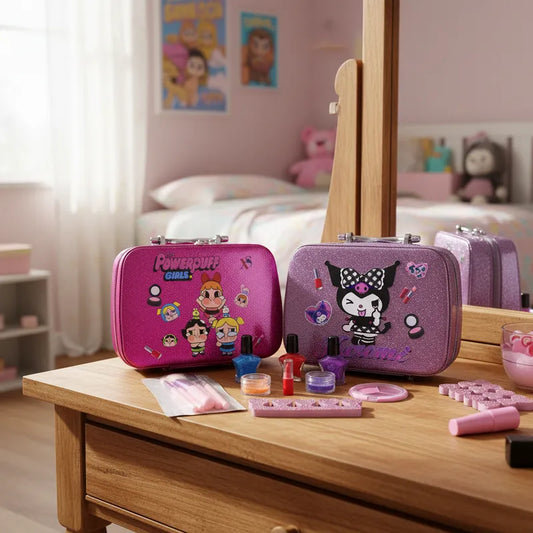 Maquillaje de Niñas KIt Con Esmaltes Cofre