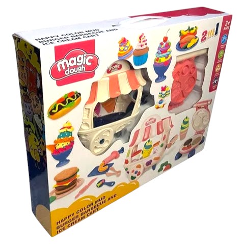 Carrito De Hamburguesas, Bbq Y Helados Magic Dough