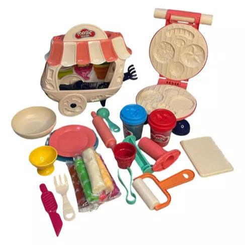 Carrito De Hamburguesas, Bbq Y Helados Magic Dough