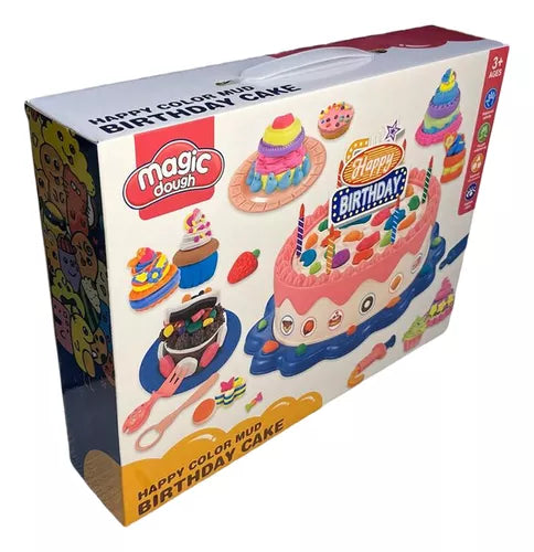 Pastel De Cumpleaños Y Cupcakes Magic Dough