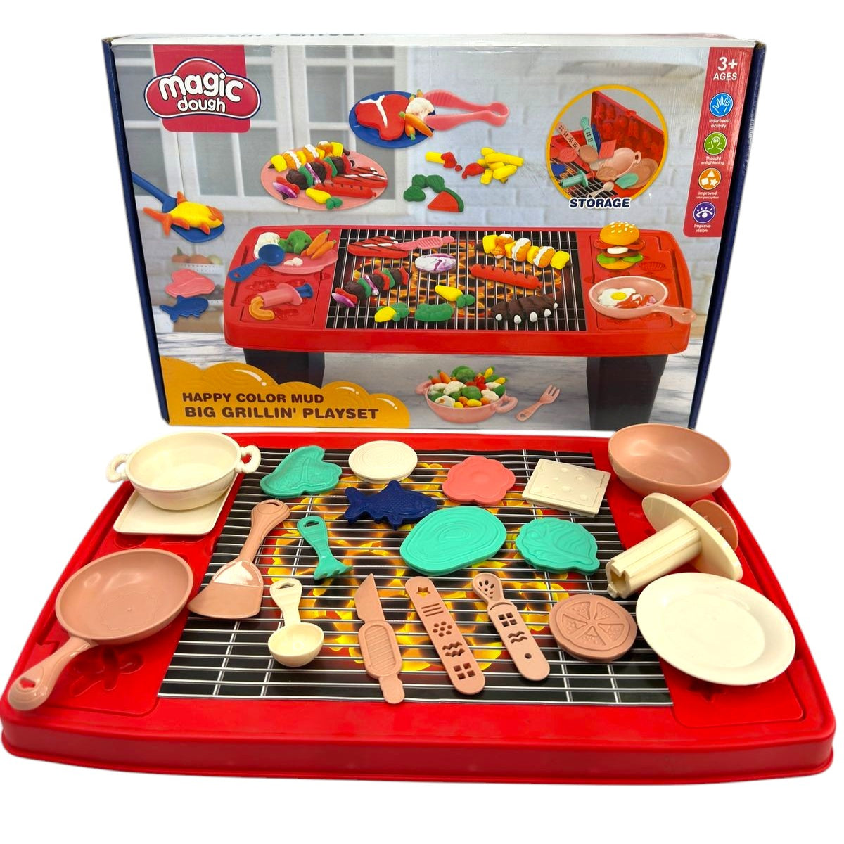 Juego De Parrilla Set Plastilina Magic Dough